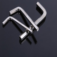 Yong factory sells short flat head hex wrench, nickel-plated hex wrench, matching short hex wrench
