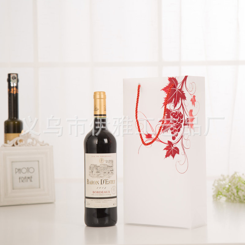 354-2F 塑料袋子红酒手提袋橄榄油包装袋烟酒回礼袋礼品袋子现货