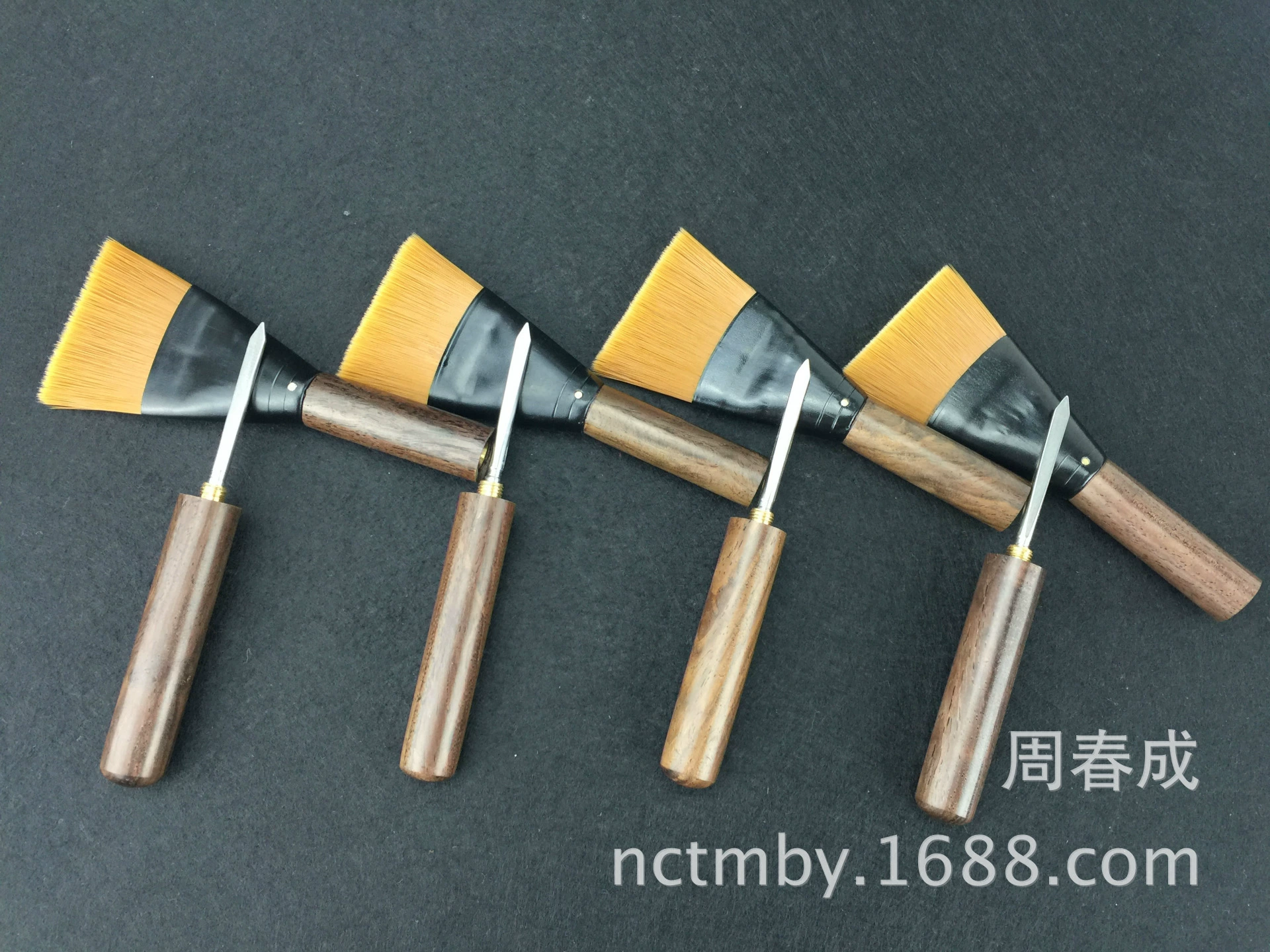 Производители поставляют двойную электрическую деревянную щетку чайный нож два в одном из черного дерева электрическая деревянная щетка чайный нож Большой выгодно