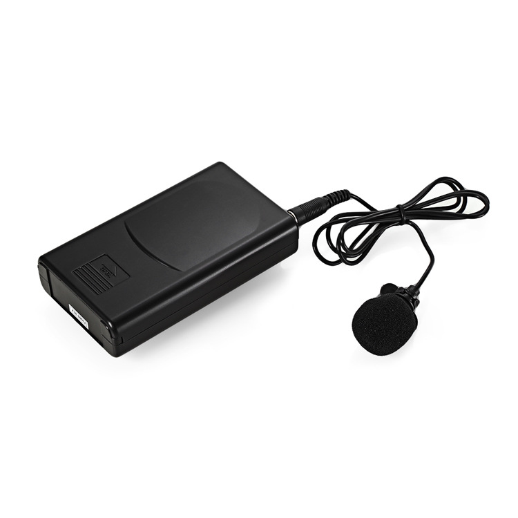 Micrófono inalámbrico VHF compatible con altavoz batería incluye clip de solapa