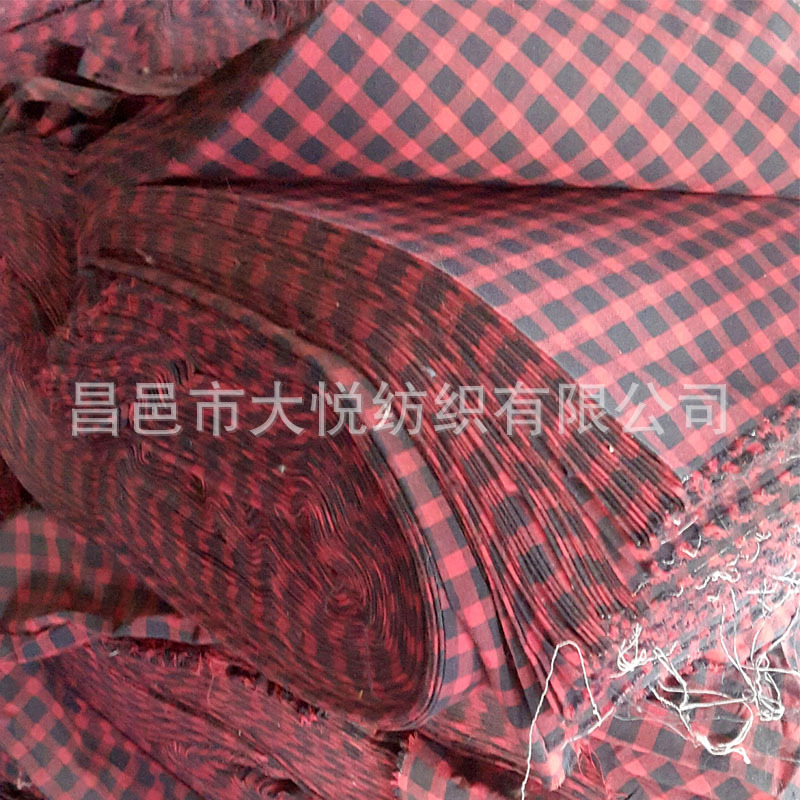 全棉色织格子布 处理 现货 库存    蜂巢色织布 斜纹 平纹 全棉