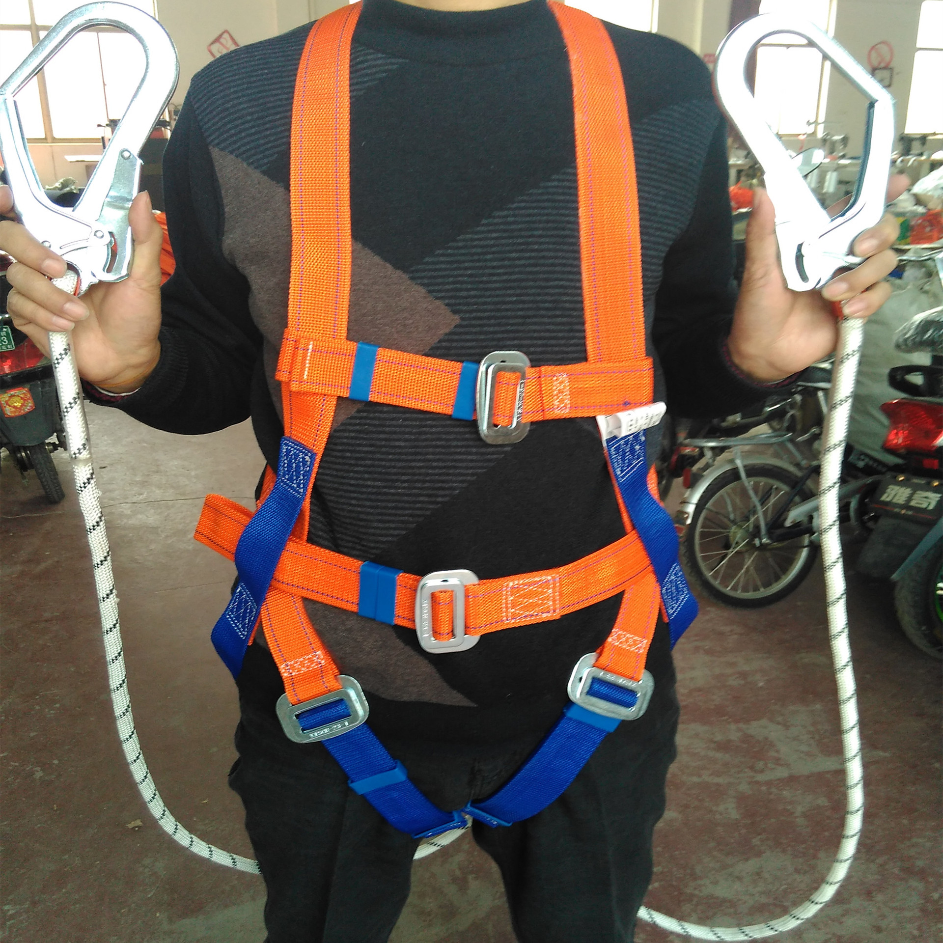 Z-Y欧式（五点式）安全带 涤纶织制绳 欧盟CE认证