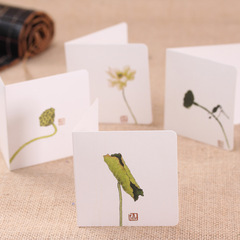 Chinese-style festival literary blessing greeting card promotion, ancient-style retro greeting card creative blessing pattern cards wholesale