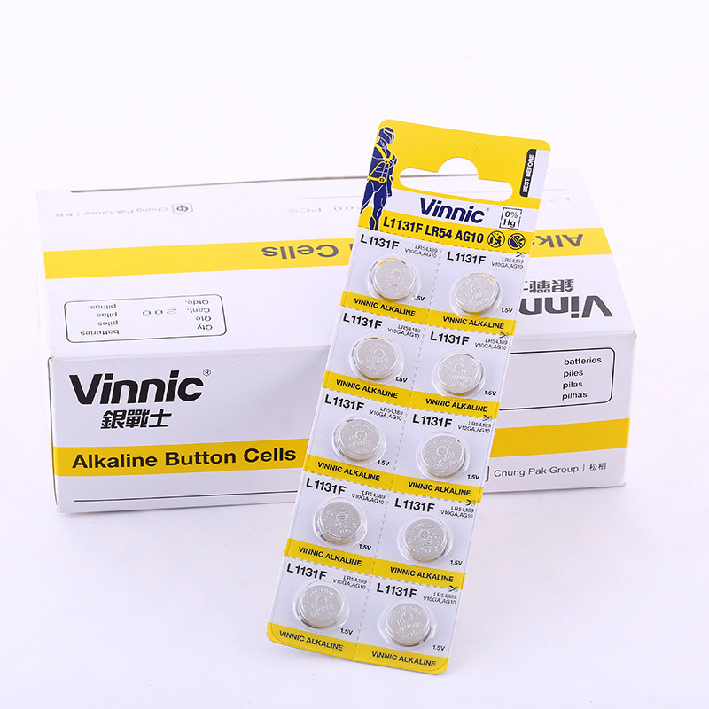 VINNIC AG10/L1131F/LR54 锂电池纽扣淘宝热卖 厂家直销批发