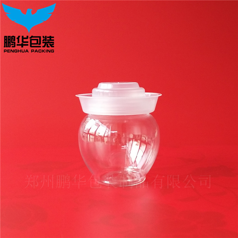 【厂家批发】塑料小坛子家用500ml 泡菜坛子酱腌菜密封罐食品级
