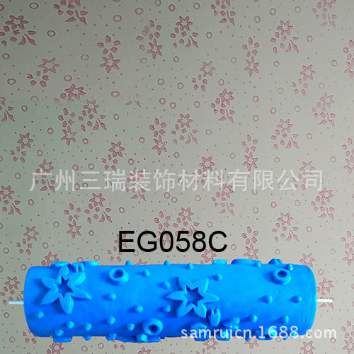 7 pulgadas rodillo de impresión herramienta arte pintura pared moleteado líquido papel pintado rodillo de impresión pintura rodillo moleteado rodillo