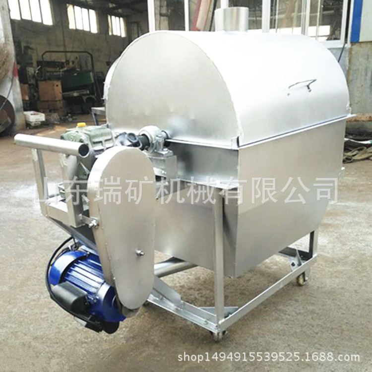 大型花生板栗瓜子炒货机 饲料滚筒干果自动翻炒机 食品炒锅机