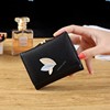 Factory direct sales 2024 new leaf wallet coin purse buckle three -discounted card position women's wallet women short