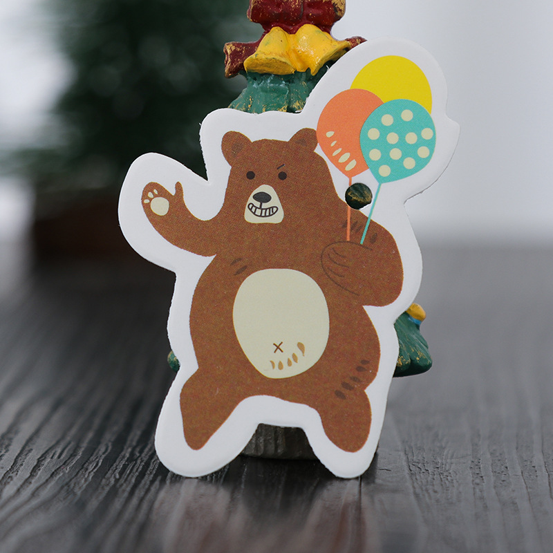 韩国创意可爱卡通小吊牌 礼品包装盒配饰祝福小纸卡100张K019