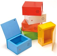 幼儿园科学发现室儿童趣味发声盒儿童录音辨物实验盒教学用品工具