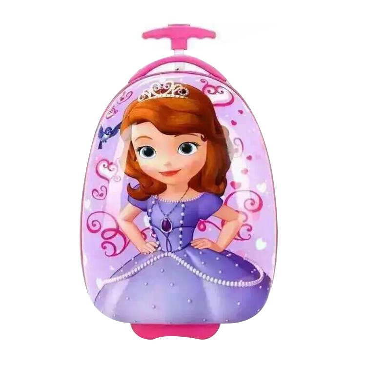 厂家批发 儿童双轮拉杆箱 米奇公主卡通可爱拉杆书包16寸旅行箱