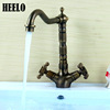 Kaiping manufacturer retro antique copper hot and cold household splash -proof table washed face noodle pellet water faucet sanitary ware sanitary ware bathroom wholesale