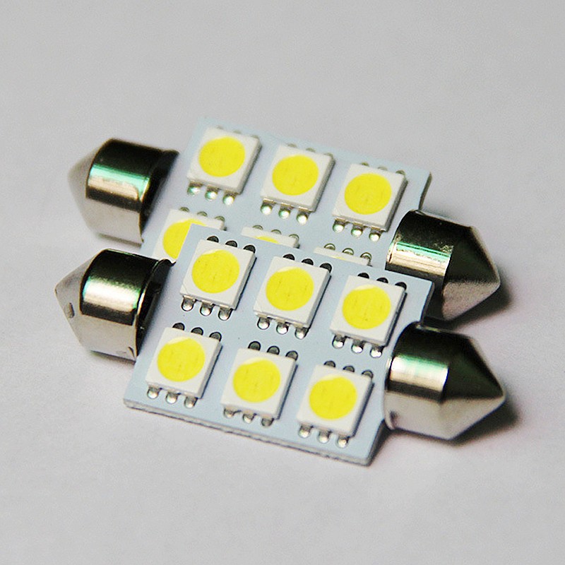 厂家生产 5050 6SMD 39MM 阅读灯 双尖 车顶灯 后备箱灯 led车灯|ru