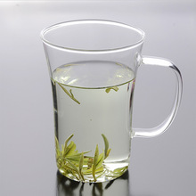 耐熱手工玻璃杯 綠茶玻璃杯 飲料杯 花茶杯430ml 廠家批發
