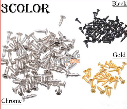 SQ ST电吉他护板安装固定螺丝 电贝司面板螺丝 螺钉 3*12 50个装