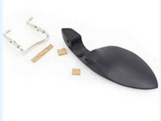 小提琴棗木染黑腮拖腮托琴托送正反螺絲軟木打孔