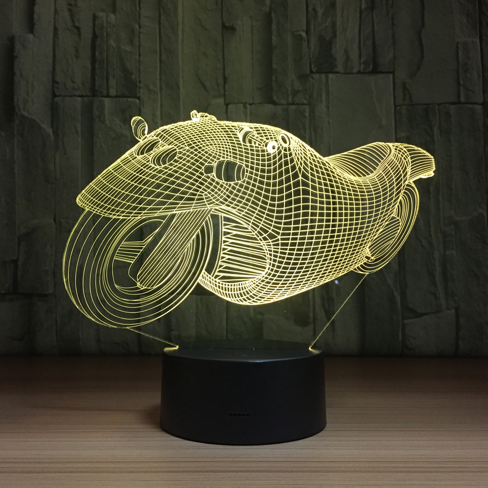 3d 7色触摸led创意小夜灯