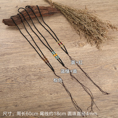 全黑瑪瑙珠項鍊繩毛衣鏈 新款項鍊繩飾品配件 廠家直供