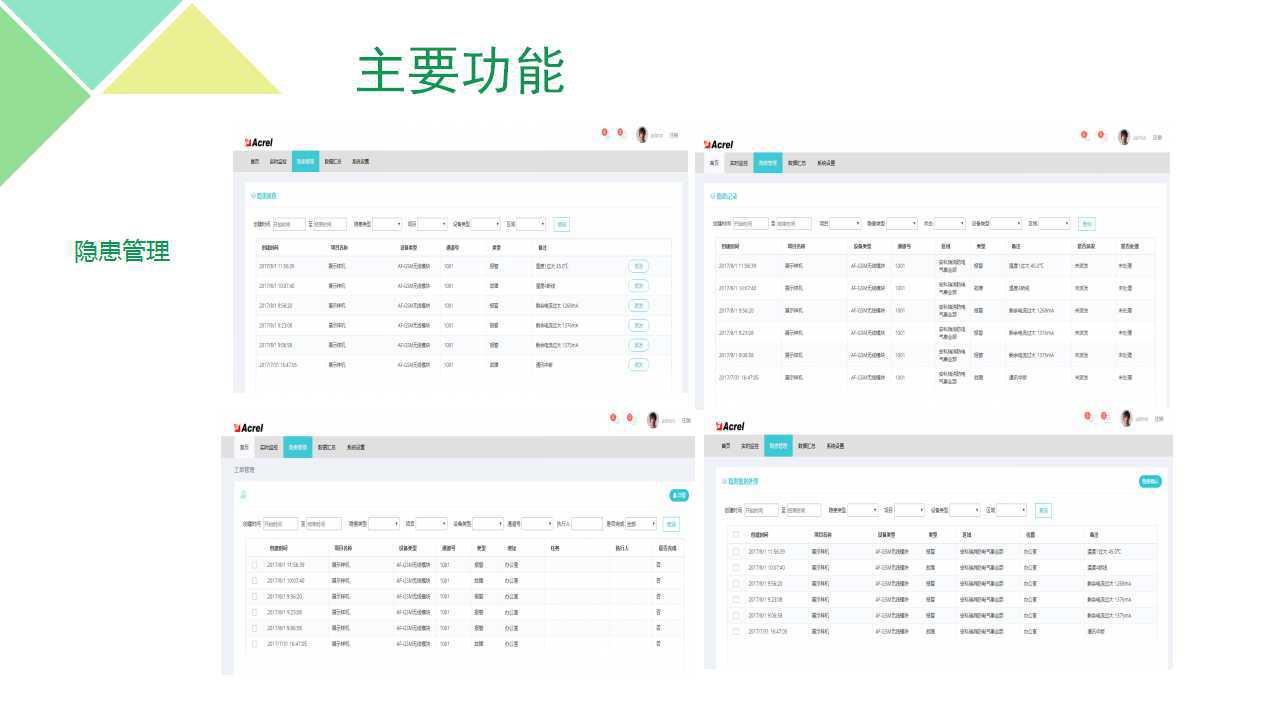 安全用电云平台 安科瑞 电气火灾监控云平台