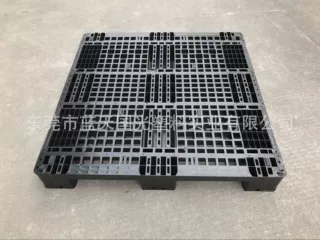 川字型特价栈板 仓库叉车卡板网板长方形黑色地台板出货专用托盘
