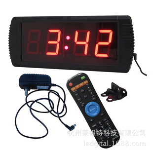 Conference Countdown Timer 3-Inch 4-Digit Red Digital Display Digital Clock Digital Stopwatch Remote Control Wall-Mounted Installation