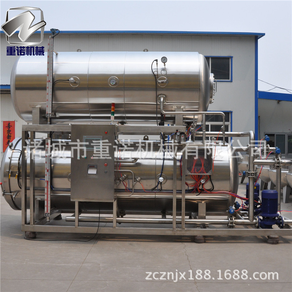 诸城食品杀菌锅 重诺高温高压杀菌锅 熟食肉制品杀菌锅 水浴杀菌