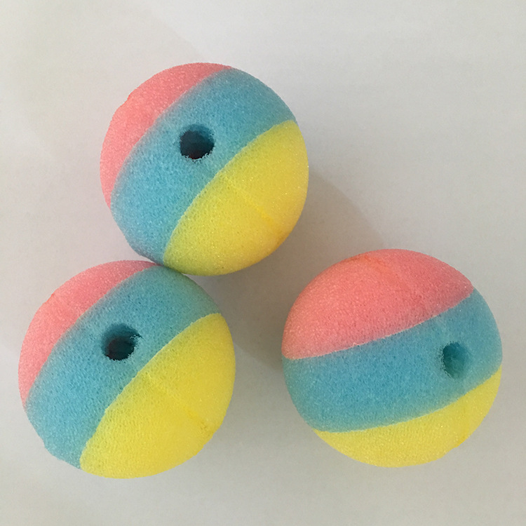 厂家直销 玩具用品彩色海绵球 PU泡棉圆球 可定制生产派对道具