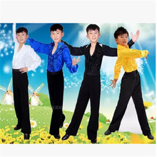 新款兒童拉丁舞表演服男童拉丁舞比賽服裝男兒童拉丁服男童拉丁服