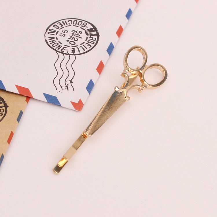 Fashion Scissors Hair Clips NHGE287454