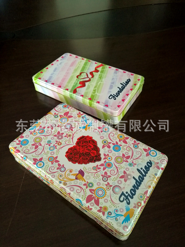 马口铁盒铁罐长方形食品罐饼干曲奇包装