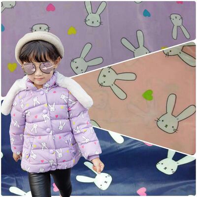 現貨 滌塔夫印花 爆版韓版童裝印花 小兔子印花 三色可選廠家直銷