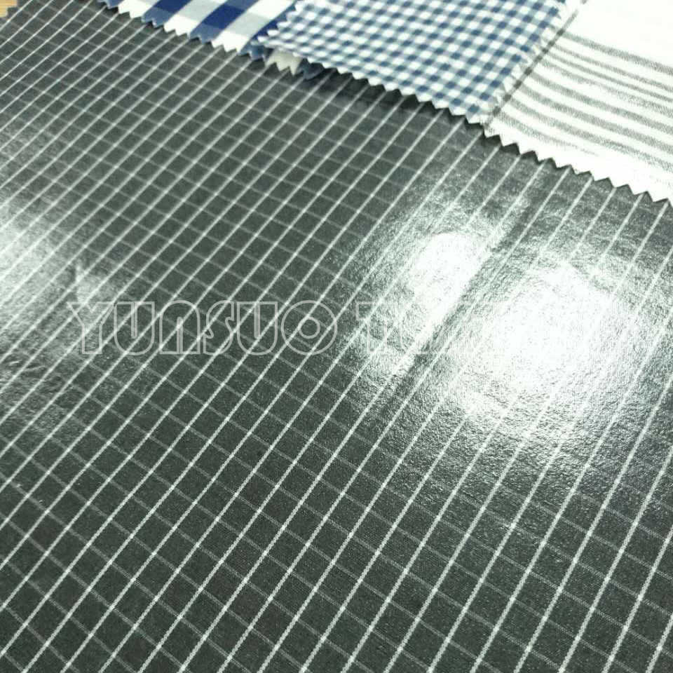 TPU面料 TPU TPU复合面料 简约格子 休闲雨衣面料