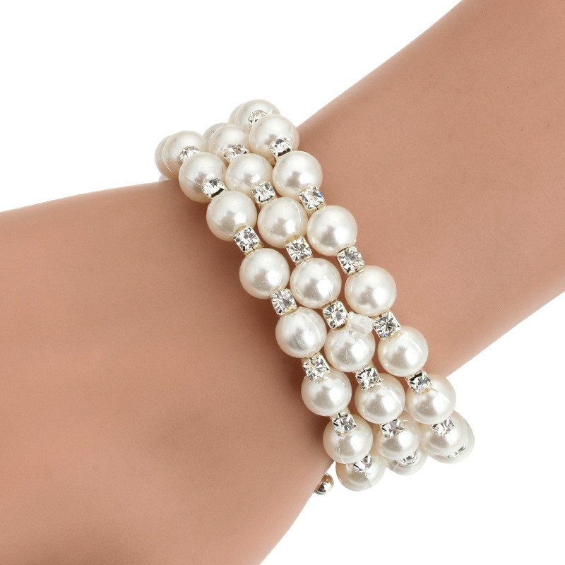Korea style Pearlsbracelet (7 layers of gold)NHGY0571-7 layers of gold