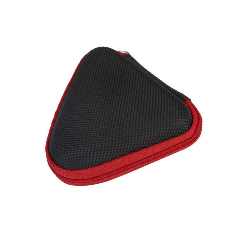 EVA三角指尖陀螺收纳包PU皮蓝牙耳机零钱包装盒子长期