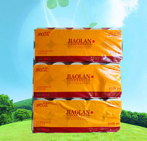 娇蓝枫竹浆1500克家用无心卷筒纸酒店餐厅卫生纸生活用纸厂家批发|ms