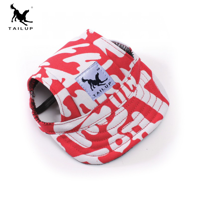 寵物用品跨境直供新款時(shí)尚牛津貓狗服裝帽子棒球帽戶外旅游太陽帽