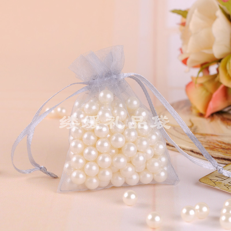 Bolsas de organza con cordón, ideales para regalos, dulces o fragancias, con logotipo personalizado