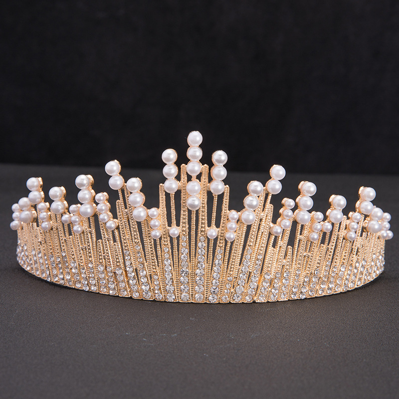 Korean bride Birthday Cake decorate Pearl Headdress baking Accessories Decoration goods in stock