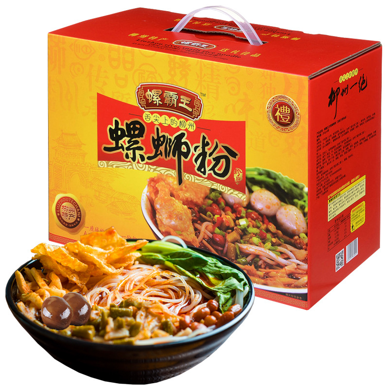 螺霸王螺蛳粉正宗广西柳州特产袋装螺丝粉10*330克礼盒一件代发