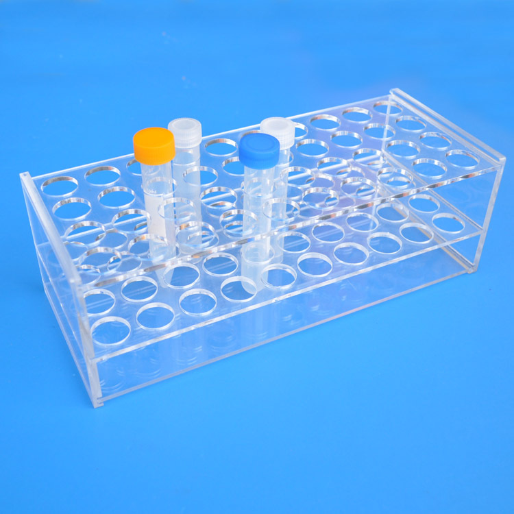 离心试管架40孔 孔径17/19/21mm有机玻璃离心管架 亚克力试管架