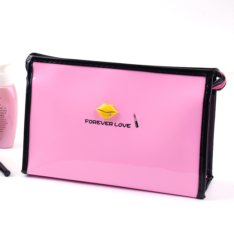 廠家批發韓版大容化妝包量亮面鏡面革化妝袋旅行女士化妝品收納包