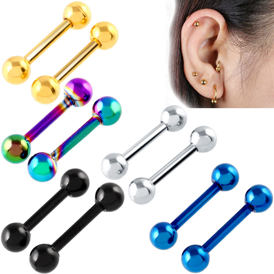 Simple Style Solid Color Stainless Steel Plating Ear Studs 1 Piece display picture 1