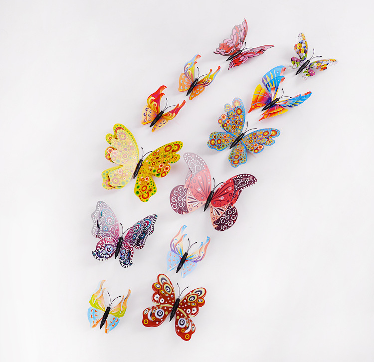 Creative Butterfly Wall Stickers 12-piece Set