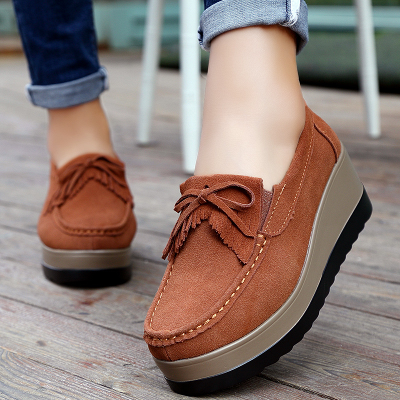 Spring and Summer Casual Shoes Non-Slip Wedges Platform Shoes Platform Shoes