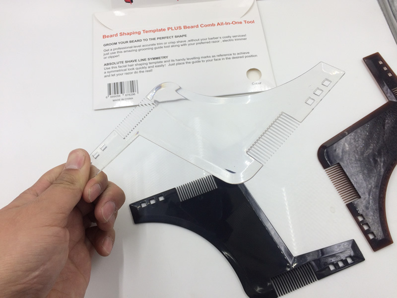 胡子造型模板梳理工具胡子梳子 (4)