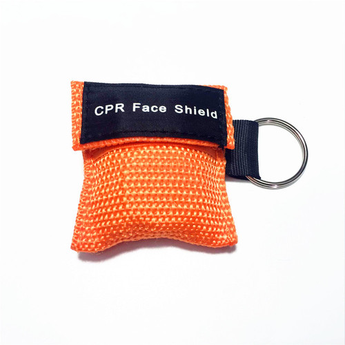 Customized CPR first aid mask, disposable respiratory PVC mask, OEM processing, one-way valve design