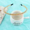 Hair accessory, double row fishing line, headband with beads, crystal, 2021 collection, new collection, Korean style