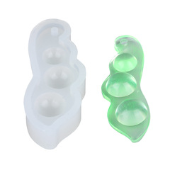Manufacturer of crystal glue mold, bean clip pendant with silicone holes, DIY jewelry pea pendant