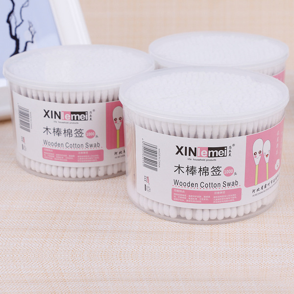 Disposable cotton swabs