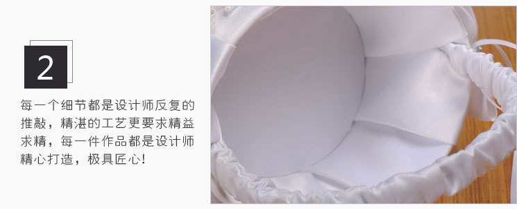 Wedding products, wedding products, wedding products, wedding products, wedding products, direct supply from wedding product manufacturers. Western-style wedding flower baskets, hand-embroidered bows, flower girls, bridesmaid flower baskets, wedding supplies detail image 4